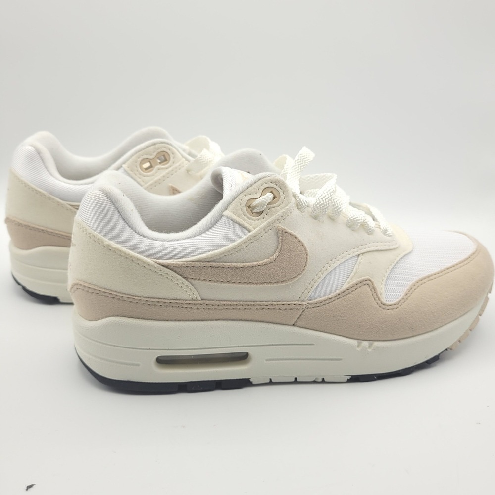 Nike Air Max 1 Sneakers Womens 6.5 Sanddrift Beige DZ2628-101 Suede Mesh - Picture 8 of 11